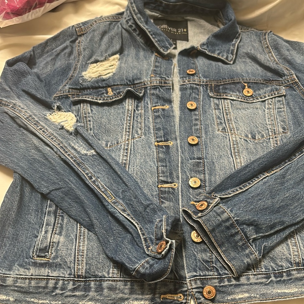 Forever 21plus sizes jeans jacket size 1x